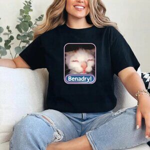 Benadryl Meme Cat Shirt, Benny Cute Gift for Cat Lovers,Vintage Cute Funny Shirt